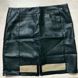 Faux Leather Skirt